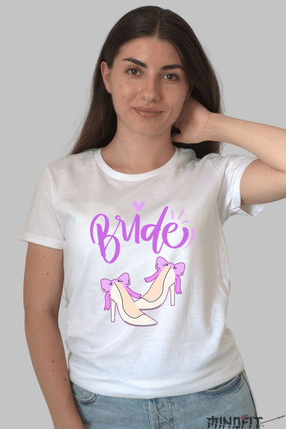 Tricou Bride - Eleganta De Neuitat La Petrecerea Ta Dama Alb
