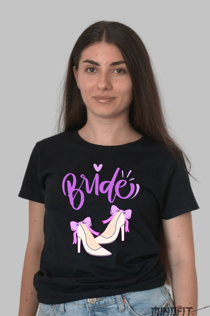 Tricou Bride - Eleganta De Neuitat La Petrecerea Ta Dama Negru