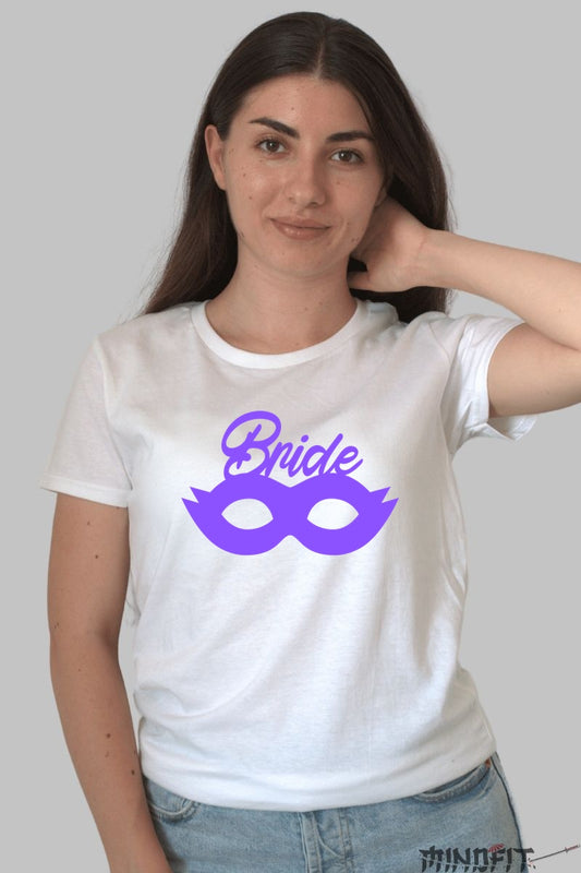 Tricou Bride - Eleganta si Mister Pentru Viitoarea Mireasa Dama Alb