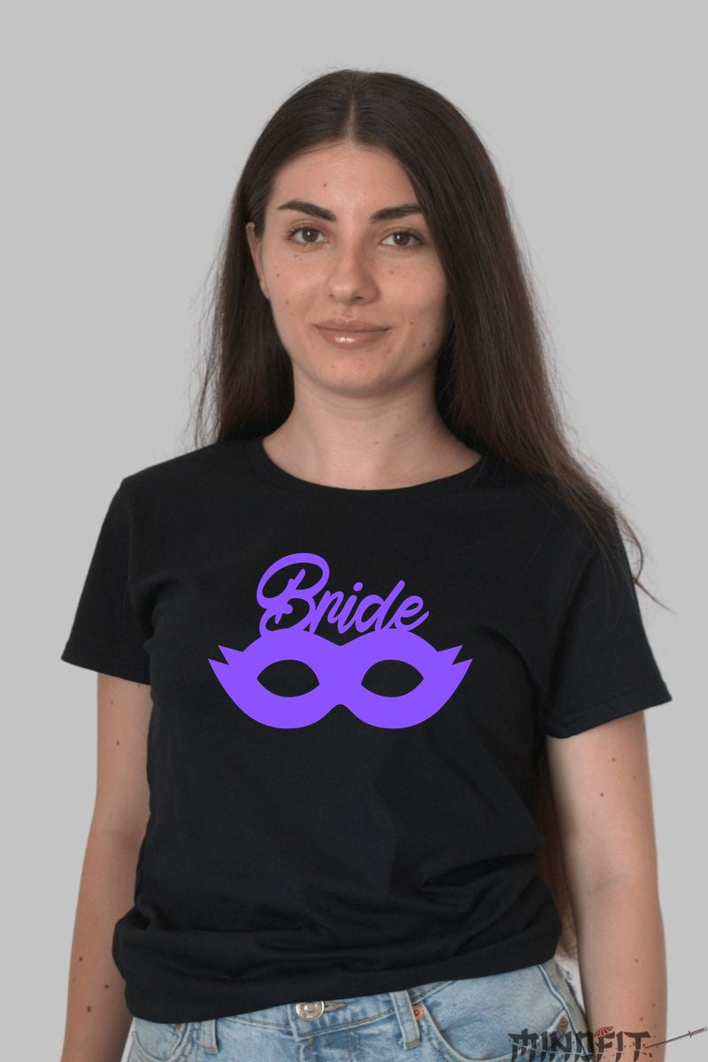 Tricou Bride - Eleganta si Mister Pentru Viitoarea Mireasa Dama Negru