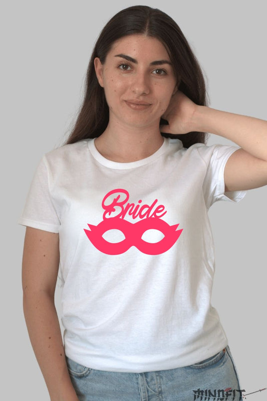 Tricou Bride - Mister si Eleganta la Petrecerea Ta Dama Alb