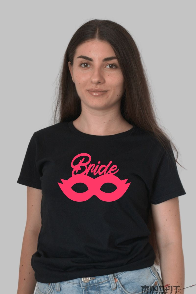 Tricou Bride - Mister si Eleganta la Petrecerea Ta Dama Negru
