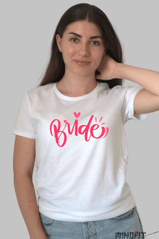 Tricou Bride - Stil Cu Atitudine Pentru Momente Unice Dama Alb