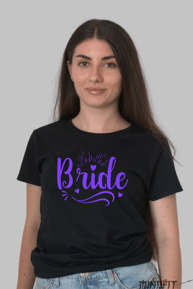 Tricou Bride - Stralucire si Eleganta la Evenimente Speciale Dama Negru
