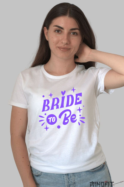 Tricou Bride To Be - Pregateste-te de Aventura Vietii Dama Alb