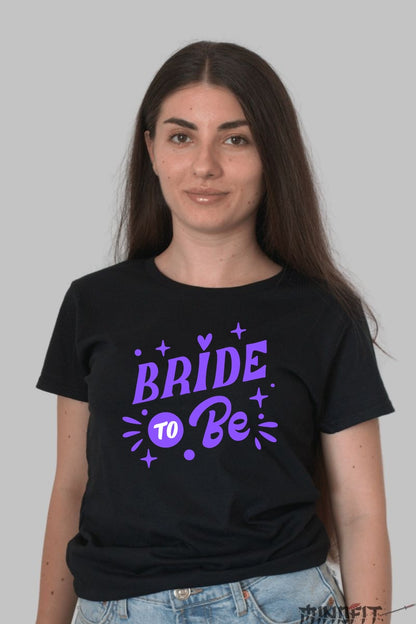 Tricou Bride To Be - Pregateste-te de Aventura Vietii Dama Negru