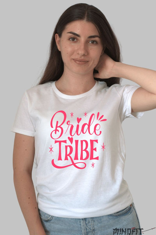 Tricou Bride Tribe - Unitate si Stil la Superlativ Dama Alb