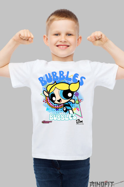 Tricou Bubbles Plina de Energie - Cartoon Network baiat alb
