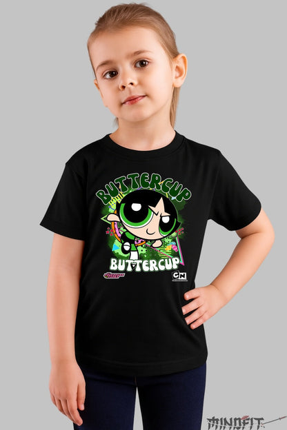 Tricou Buttercup Atitudine - Cartoon Network fata negru