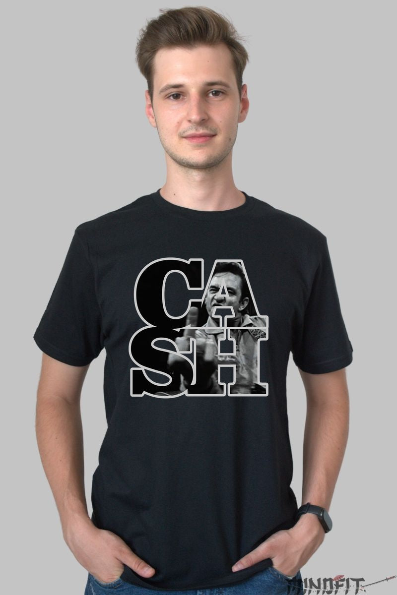 Tricou Cash - Atitudine Legendara barbat negru