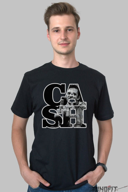 Tricou Cash - Atitudine Legendara barbat negru