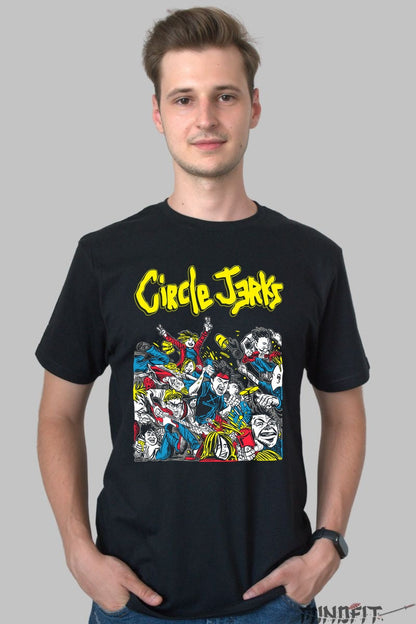 Tricou Circle Jerks - Haos Punk Autentic barbat negru