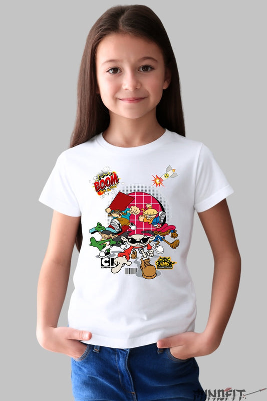 Tricou Codul Secret - Cartoon Network fata alb