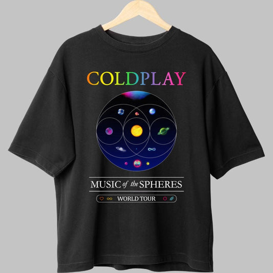 Tricou Coldplay - Music of the Spheres Tour fata
