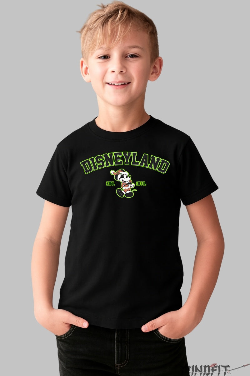 Tricou Copii Disneyland Vintage - Goofy in stil retro baiat negru