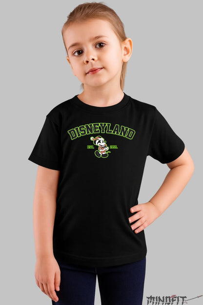 Tricou Copii Disneyland Vintage - Goofy in stil retro fata negru