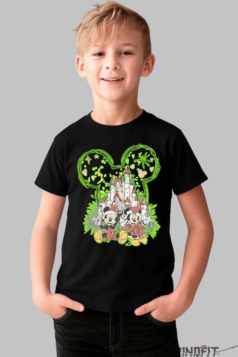 Tricou Copii - Mickey si Minnie in Lumea Magica baiat negru