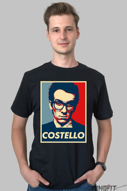 Tricou Costello - Retro Icon Print barbat negru
