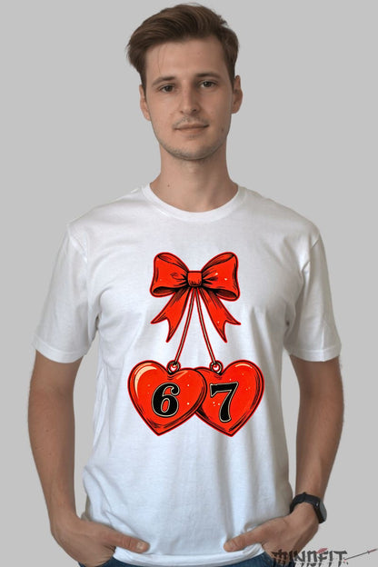 Tricou Couple Goals - Inimi Legate Cu Numarul Relatiei barbat alb
