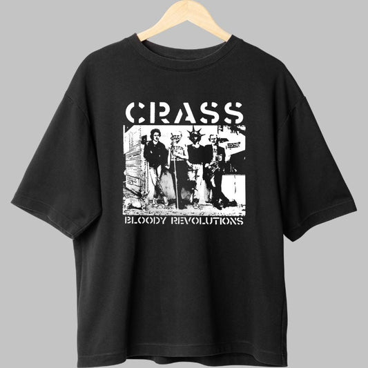 Tricou CRASS - Bloody Revolutions fata