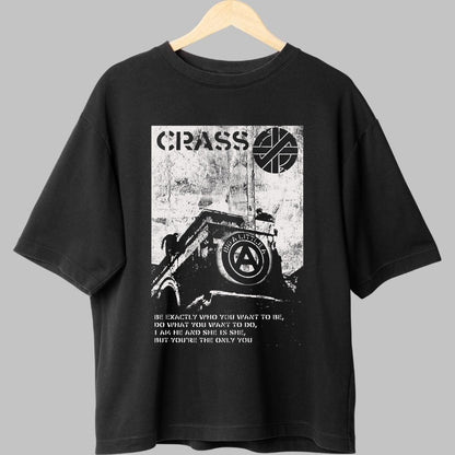 Tricou Crass Punk - Mesajul revoltei underground fata