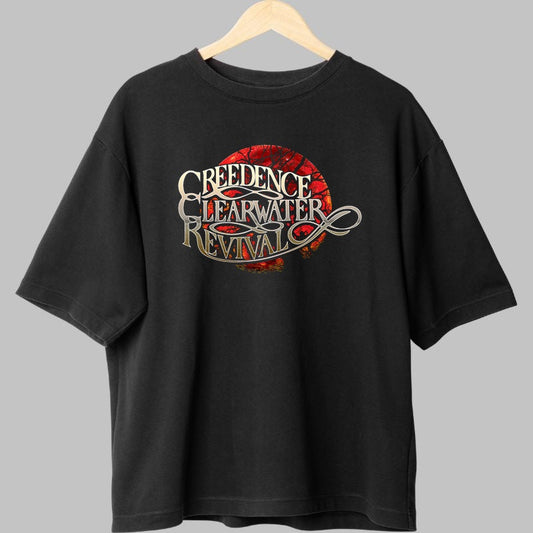 Tricou Creedence Clearwater Revival - Red Sun Logo fata
