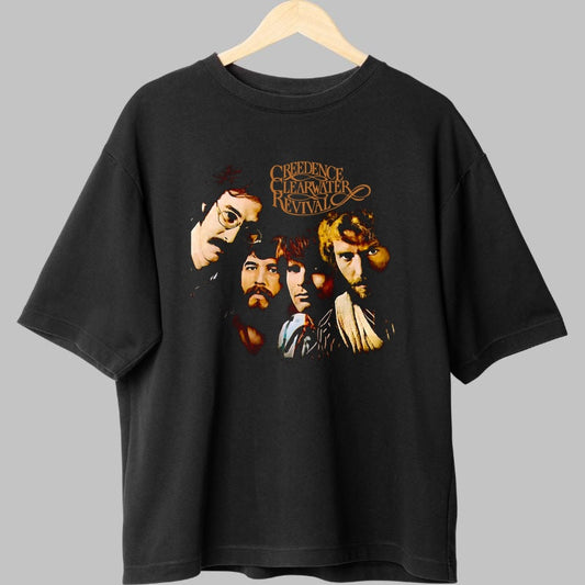 Tricou Creedence Clearwater Revival - Vintage Band Portrait fata
