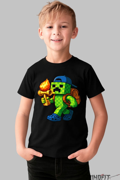 Tricou Creeper Kendama - Flacara Aventurii baiat negru