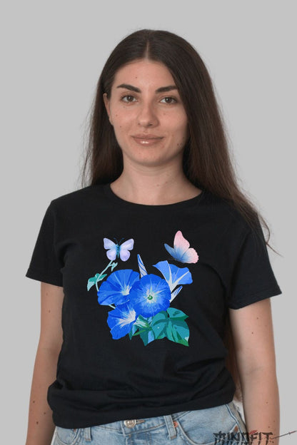 Tricou Cu Flori De Primavara - Dimineata Albastra