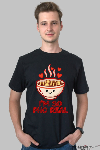 Tricou Cu Pho - I'm So Pho Real barbat negru