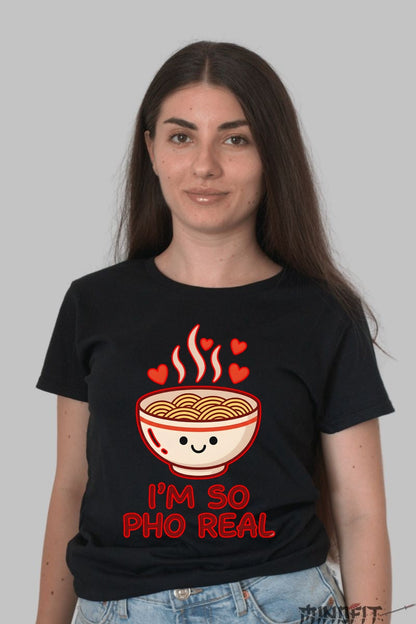 Tricou Cu Pho - I'm So Pho Real dama negru