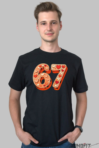 Tricou Cuplu Valentine's Day - Dragoste In Stil 67 barbat negru
