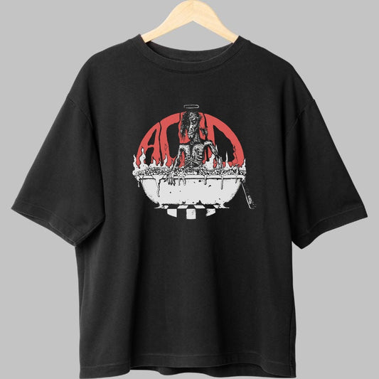 Tricou Dark Art - Acid Horror Bath fata negru