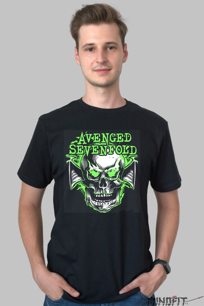 Tricou Dark Occult - Heavy Metal Ritual Design barbat negru
