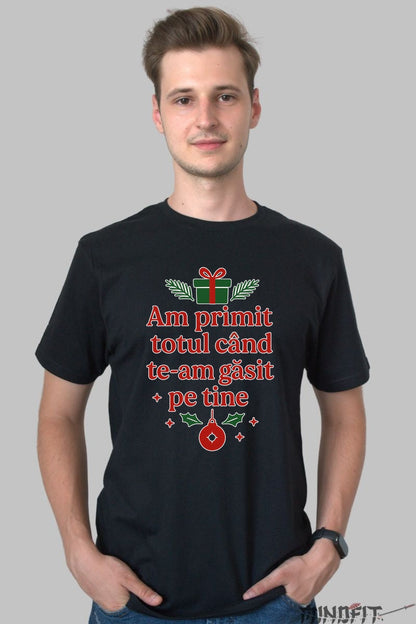 Tricou De Craciun - Am Primit Totul Cand Te-Am Gasit dama alb