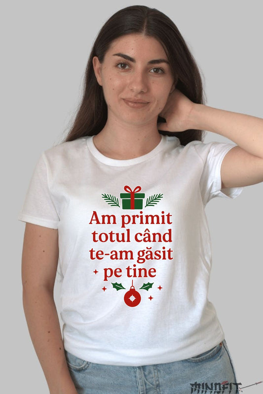 Tricou De Craciun - Am Primit Totul Cand Te-Am Gasit barbat negru