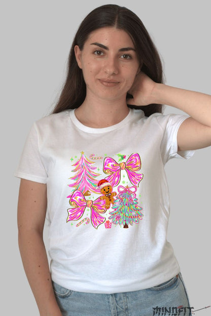 Tricou De Craciun - Braduti Si Fundite Magice dama alb