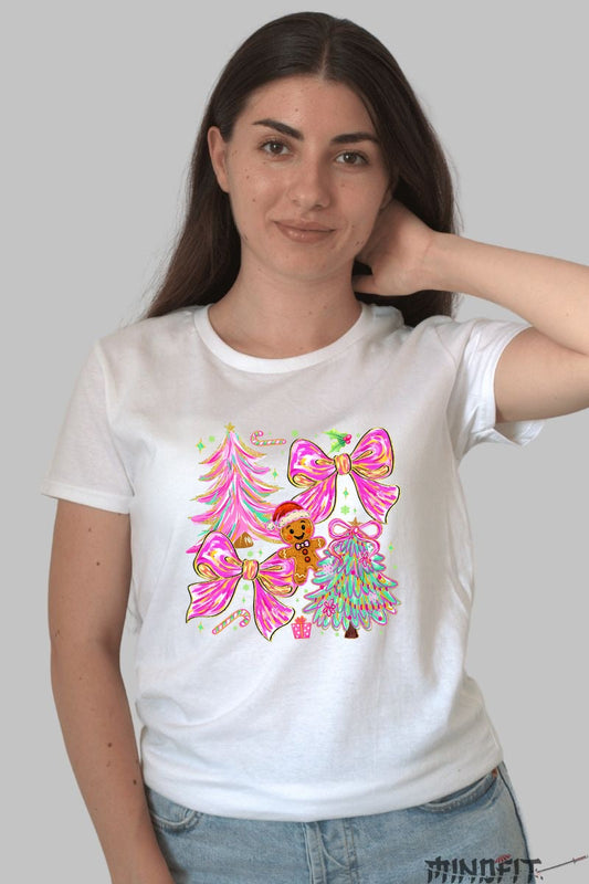 Tricou De Craciun - Braduti Si Fundite Magice dama alb