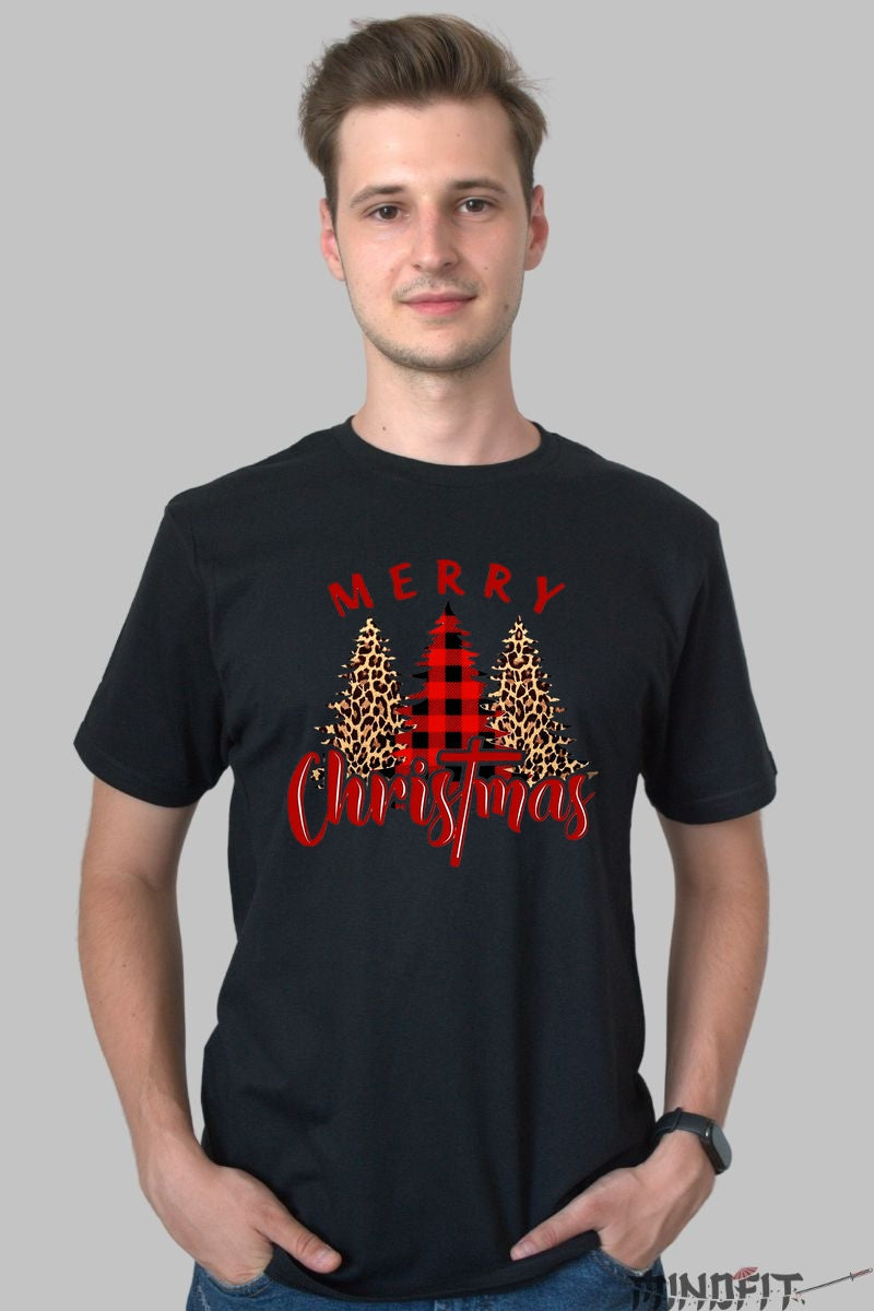 Tricou De Craciun - Braduti Wild Style barbat negru