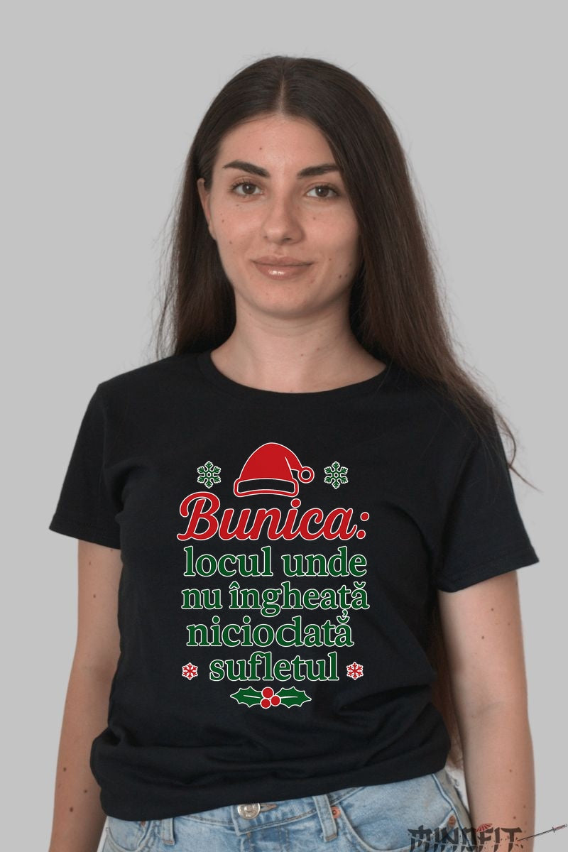 Tricou De Craciun - Bunica Si Caldura Sufletului barbat alb
