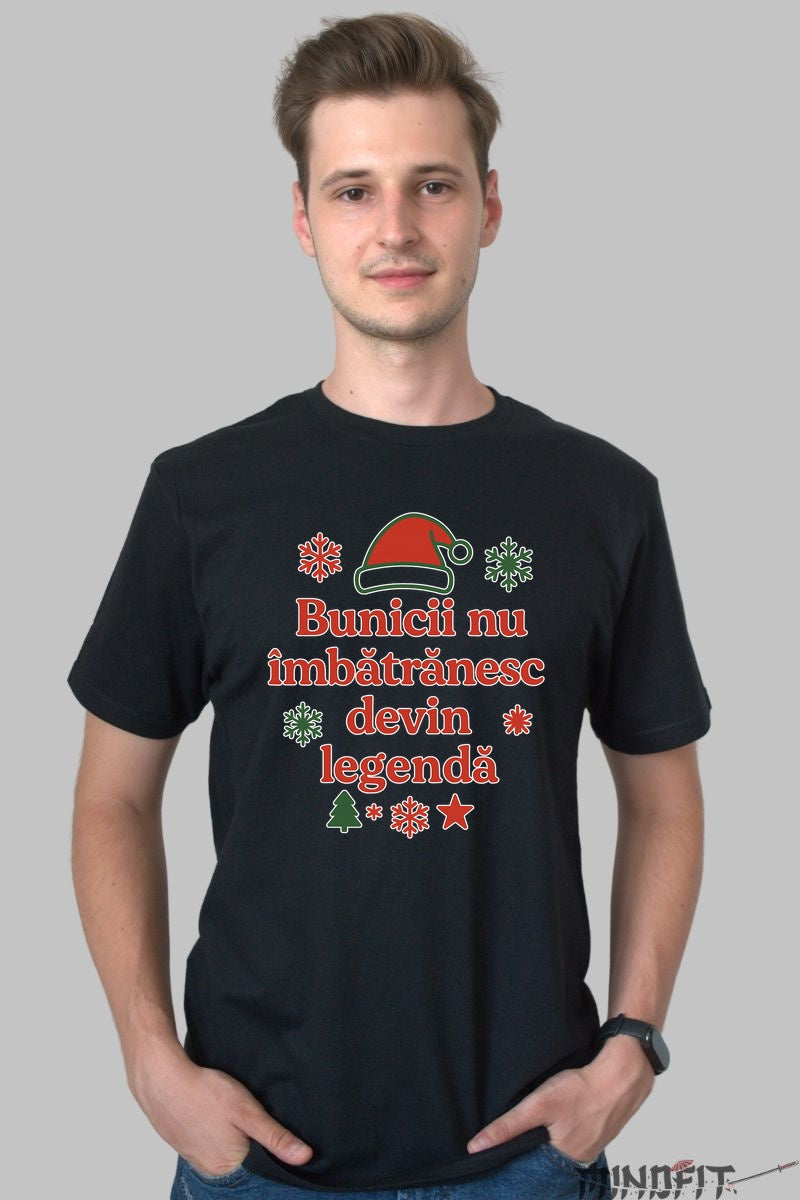 Tricou De Craciun - Bunicii Devin Legenda dama alb