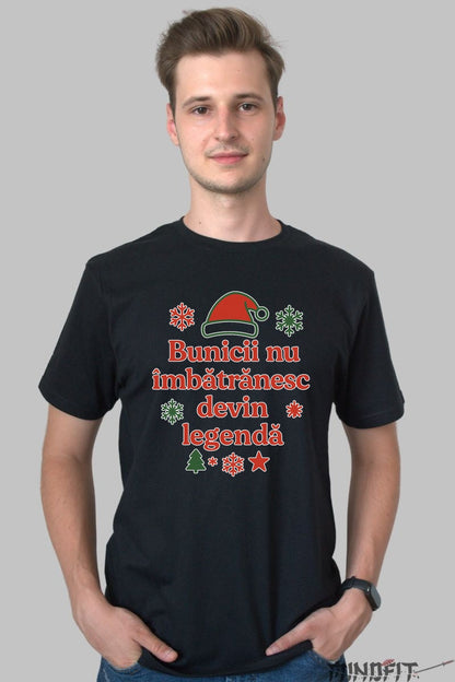 Tricou De Craciun - Bunicii Devin Legenda dama alb