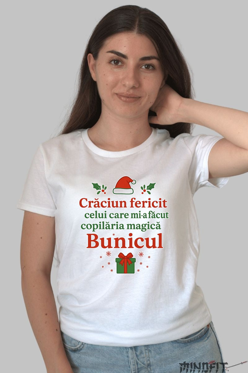 Tricou De Craciun - Bunicul Copilariei Magice barbat negru