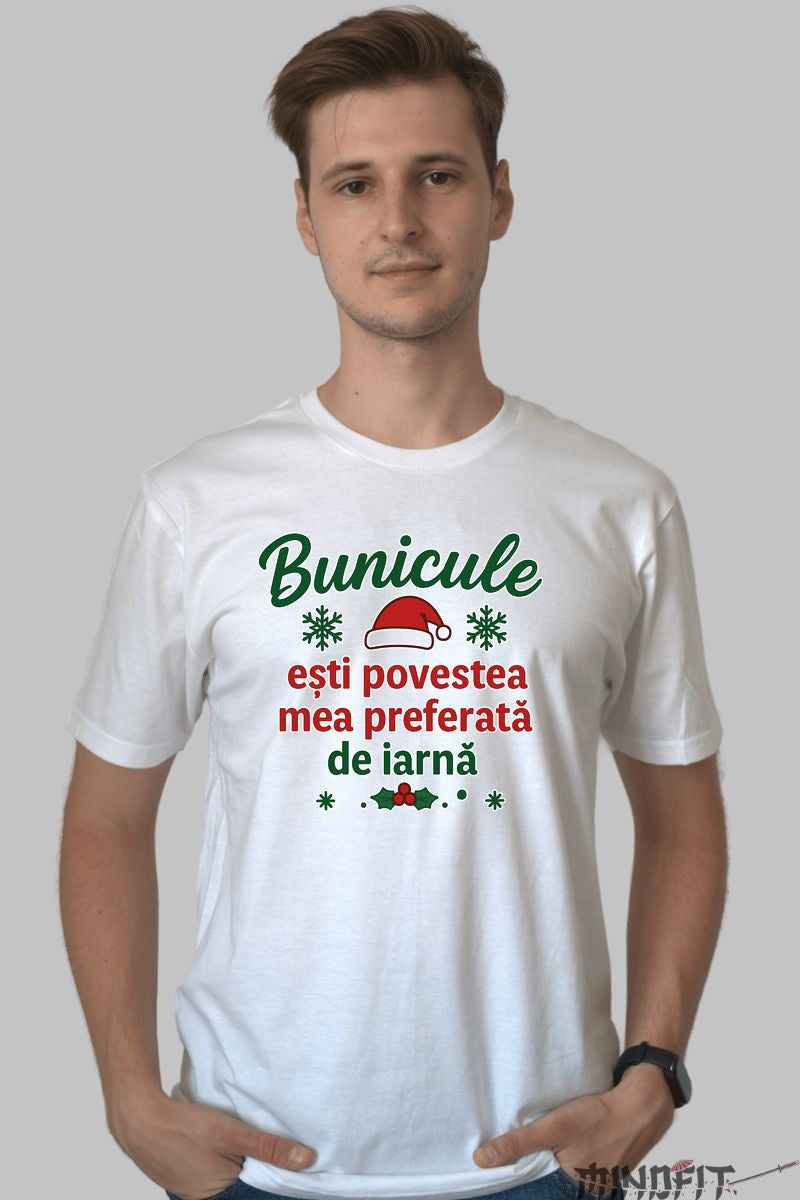 Tricou De Craciun - Bunicule Esti Povestea Mea Preferata De Iarna dama negu