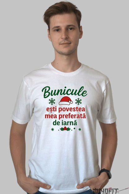 Tricou De Craciun - Bunicule Esti Povestea Mea Preferata De Iarna dama negu