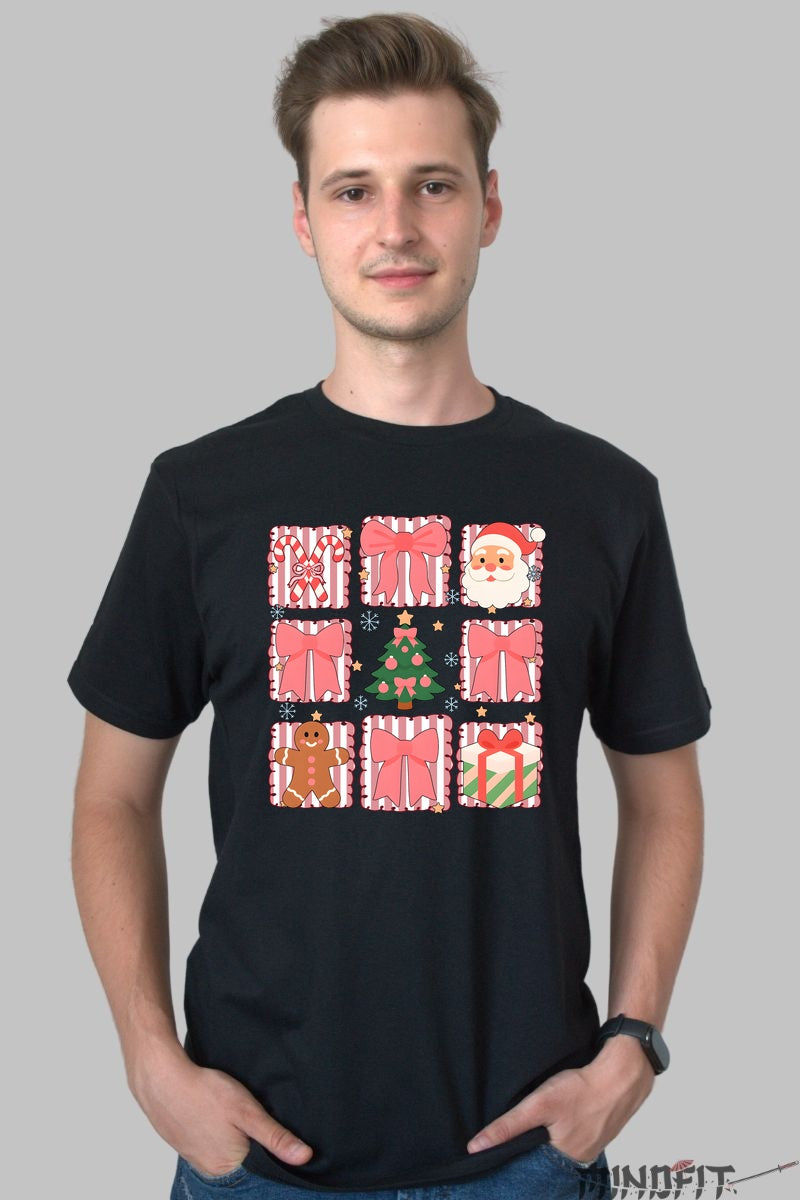Tricou De Craciun - Cadouri De Sarbatoare barbat negru