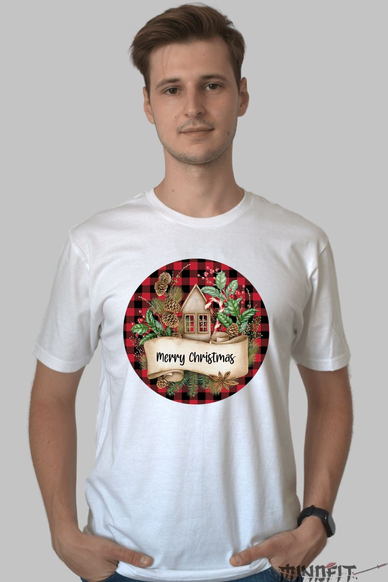 Tricou De Craciun - Casuta Magica De Sarbatori barbat alb