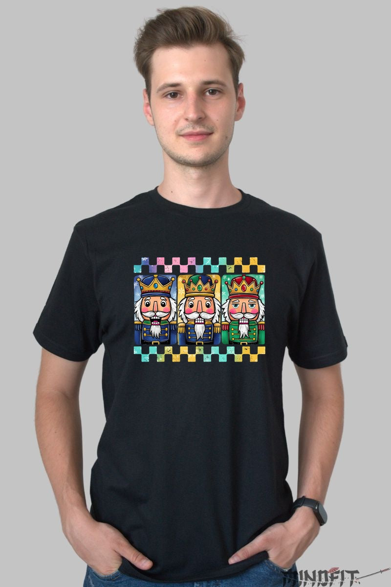 Tricou De Craciun - Cei Trei Crai Magici barbat negru