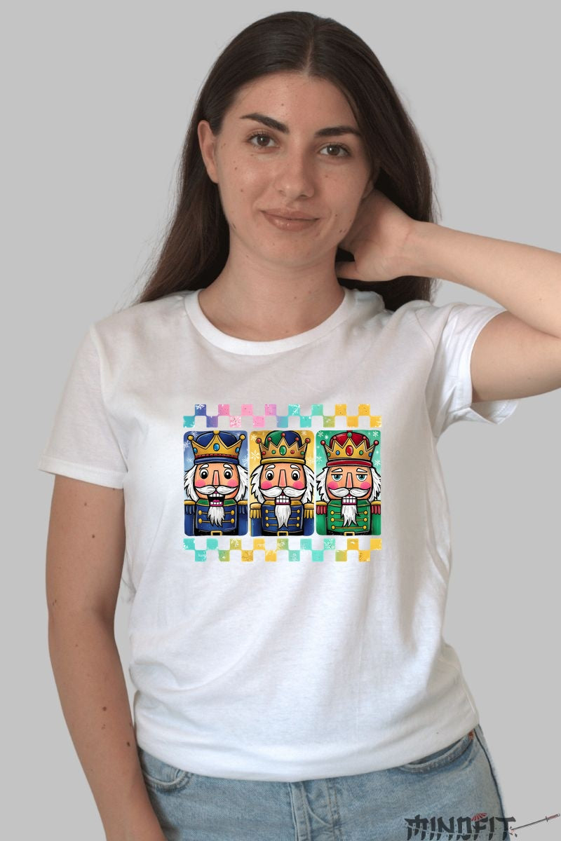 Tricou De Craciun - Cei Trei Crai Magici dama alb