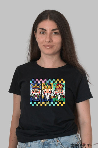 Tricou De Craciun - Cei Trei Crai Magici dama negru